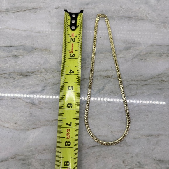 Gold plated Chain Necklace 18in - Picture 3 of 9